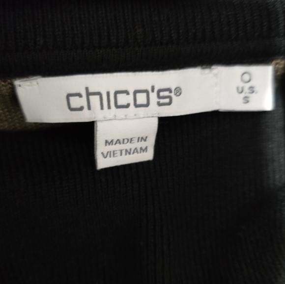 Chicos animal print Black and Tan Sweater - Picture 3 of 5